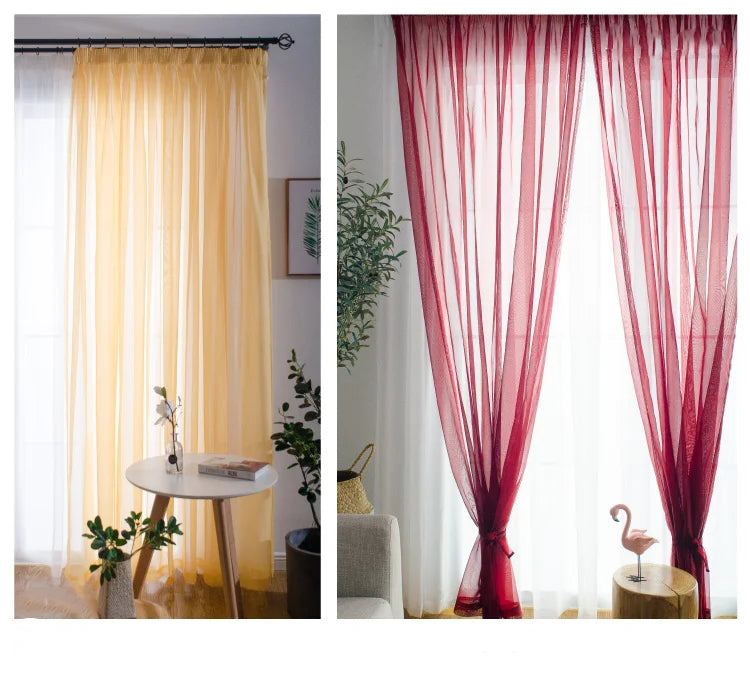 Free Customization Sheer Tulle Curtains Shading IN USA.