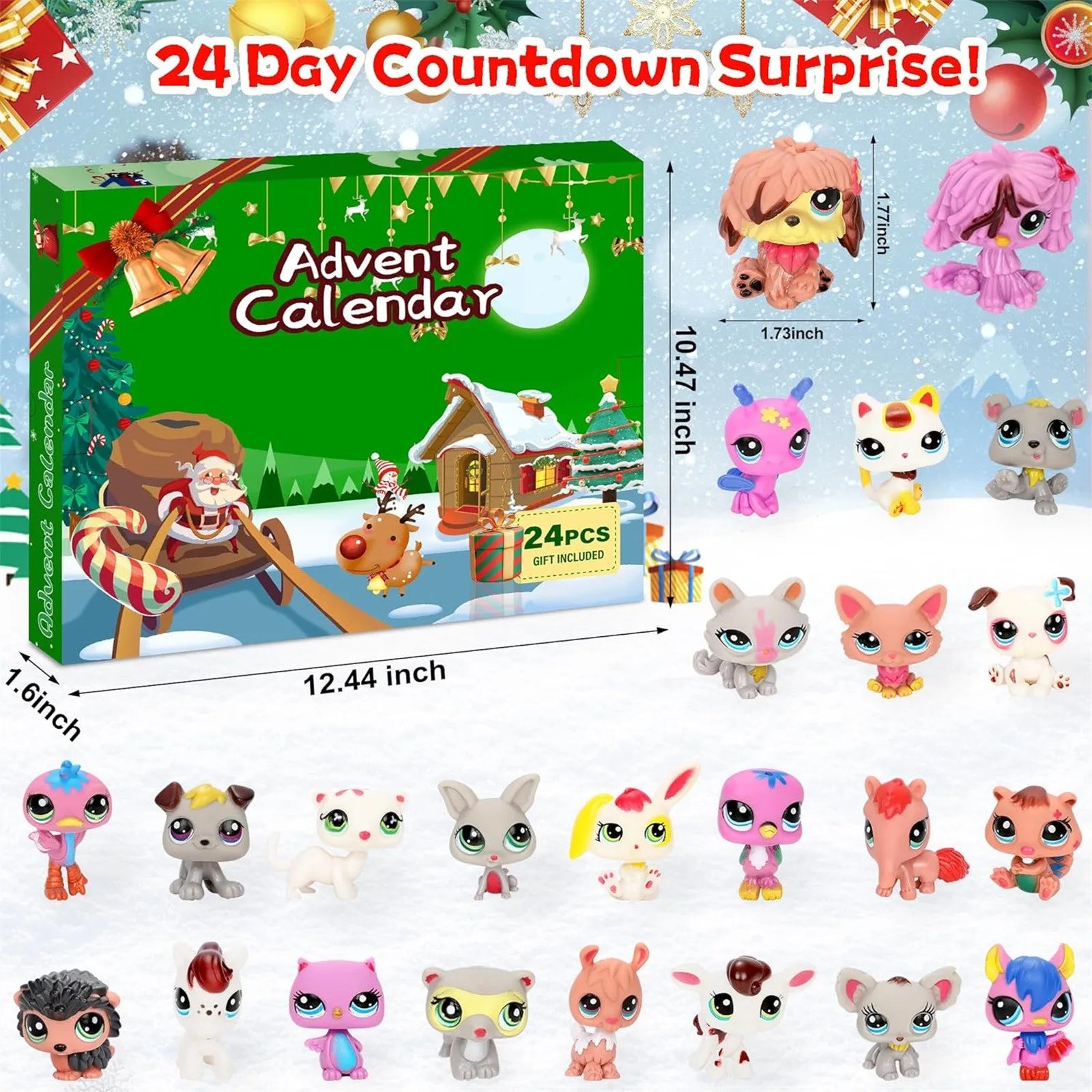 Halloween Christmas Advent Calendar Contains 24 Gifts