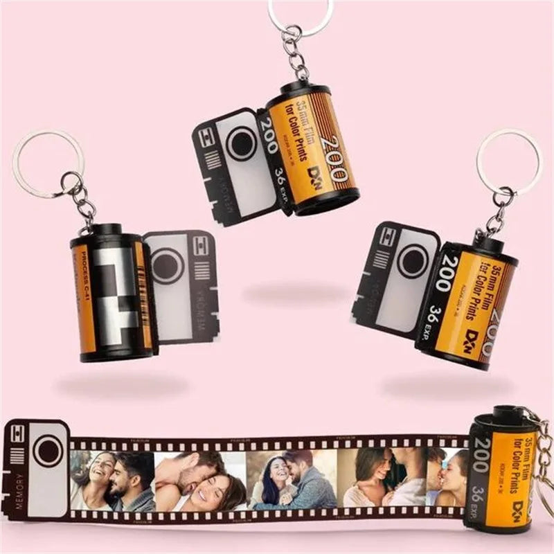 Personalized Film Roll Keychain Custom Photo Keychain in USA