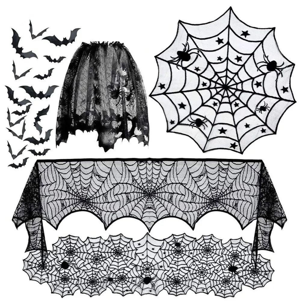 Halloween Decorations Lace Spider Web Halloween in USA