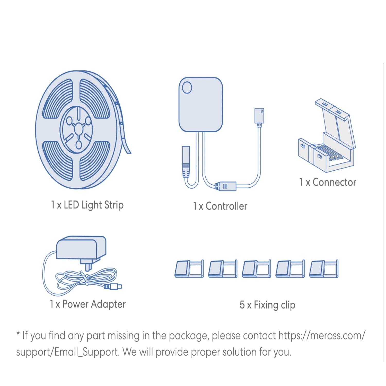 Meross HomeKit Smart Strip Light WiFi LED Light Strip in USA.