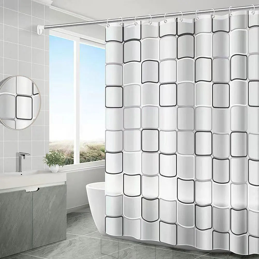 Waterproof Shower Curtain Thicken PEVA Fabric Long Bath Curtain IN USA.