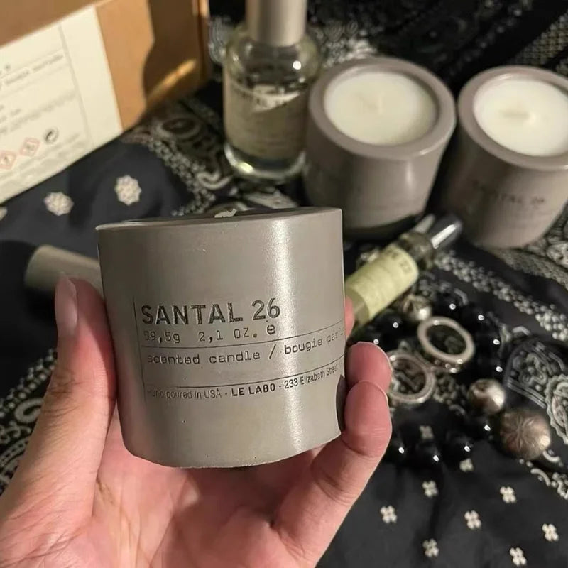 Set Laboratory Scented Candle Naturally Santal in USA.