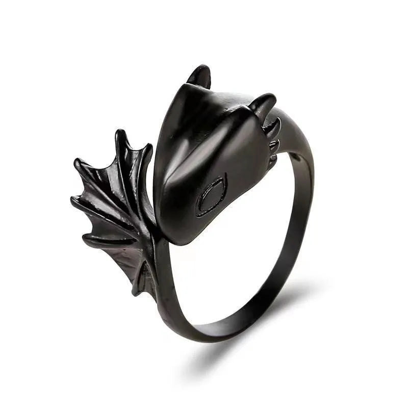 Jisensp Gothic Punk Dragon Ring Men Retro Viking Animal in USA