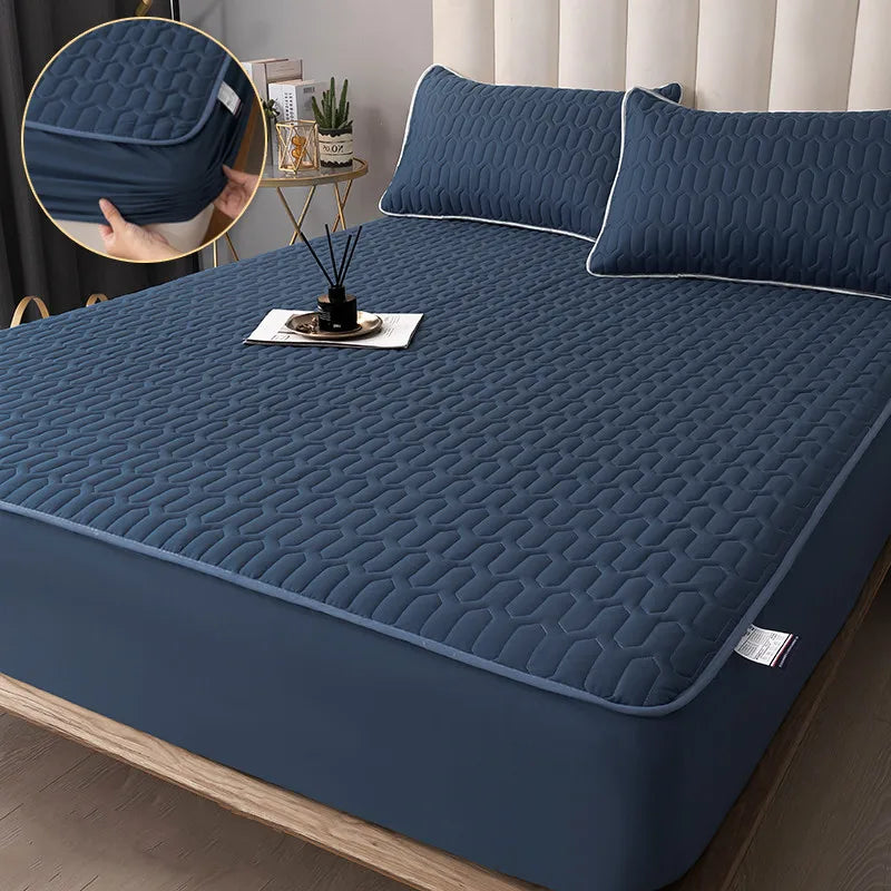 Thicken Mattress Cover Thick Quilted Stitched Bed Linen in USA.