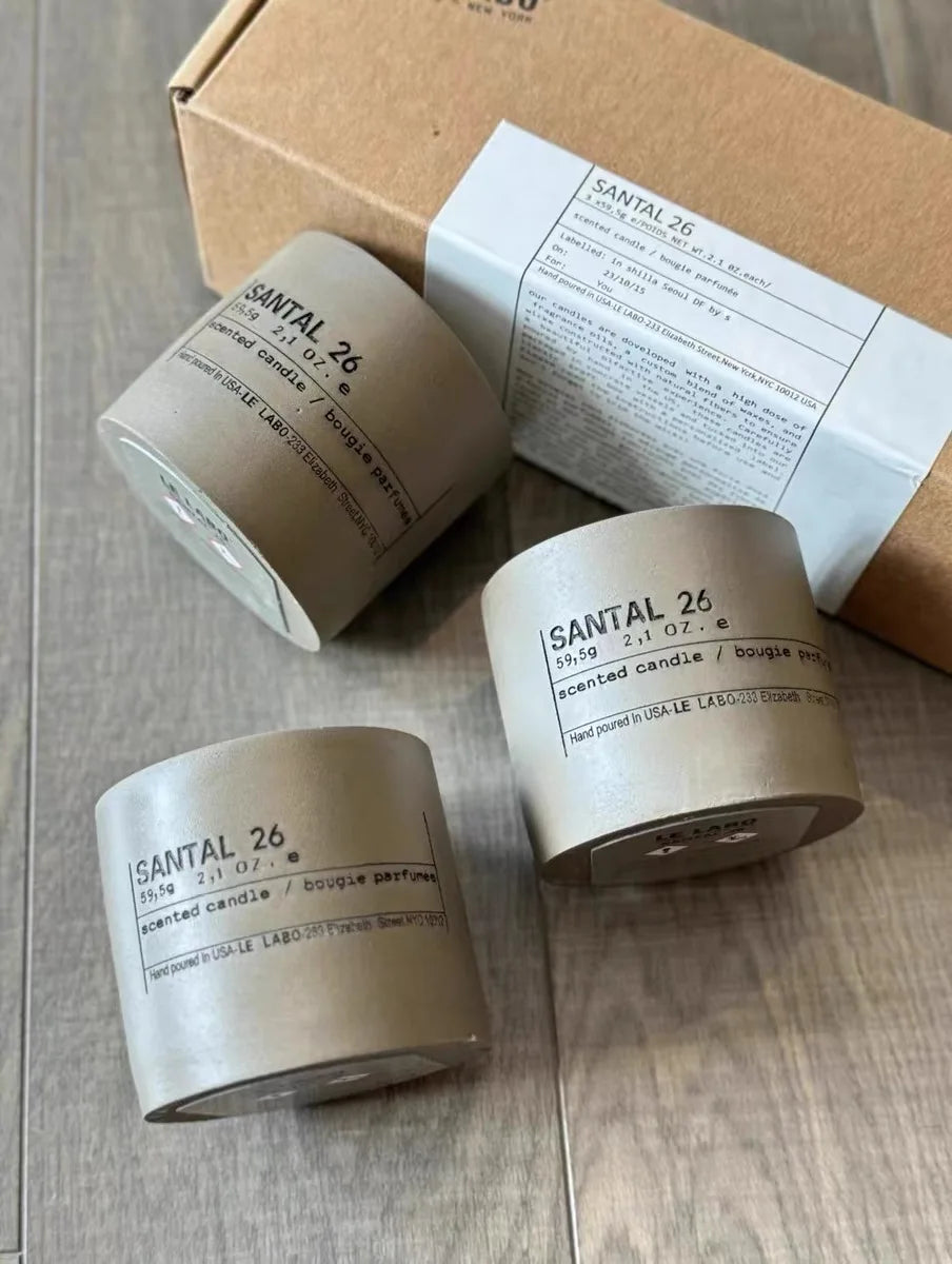 Set Laboratory Scented Candle Naturally Santal in USA.