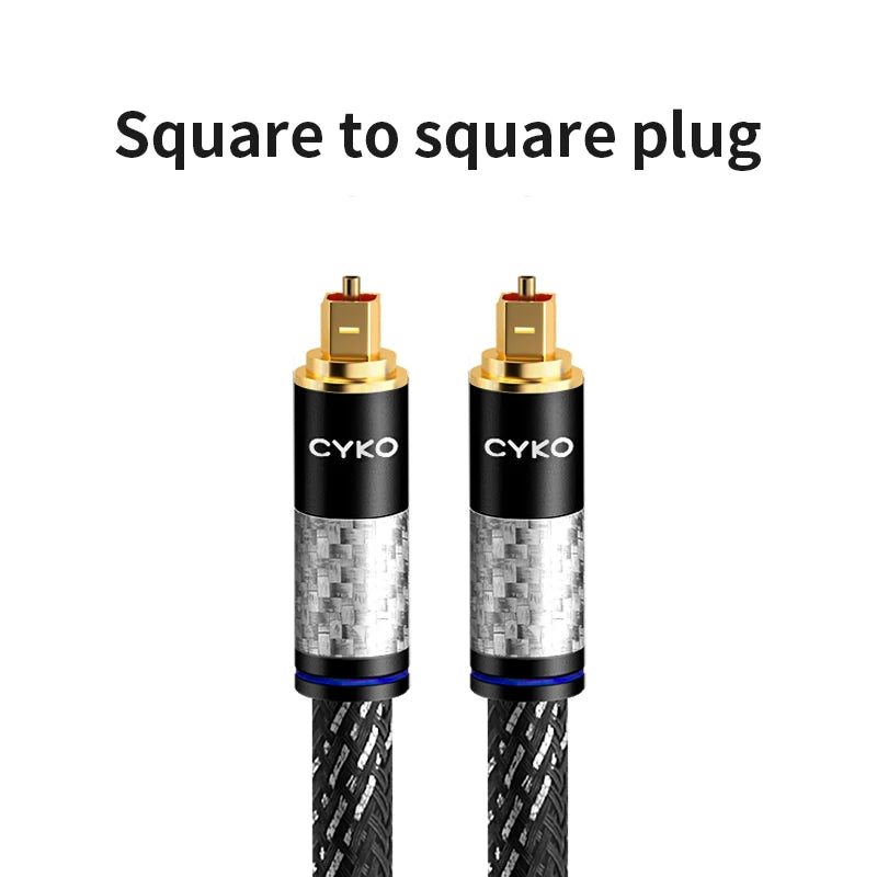 CYKO Digital Optical Audio Cable Toslink SPDIF hifi IN USA.