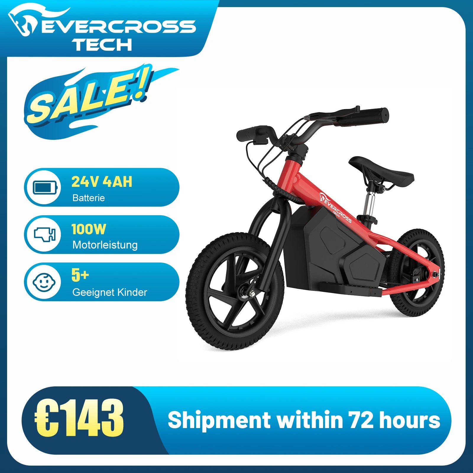 EVERCROSS Electric Balance Bike Kids, Toddler Bike in USA