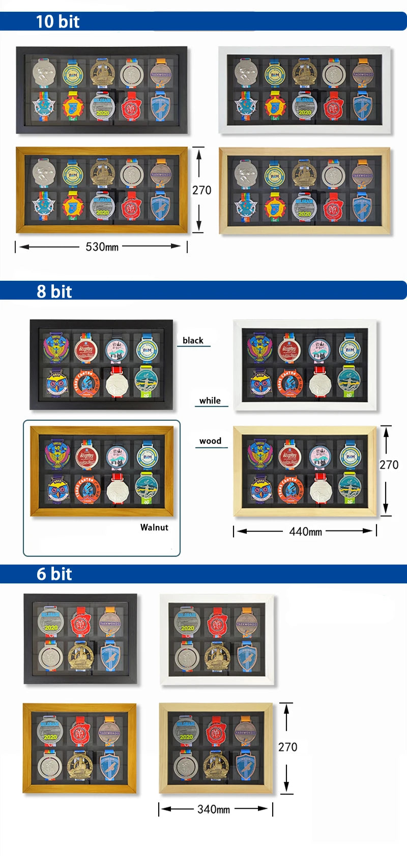 Rustic Wood Frame， Marathon Medal Display Frame IN USA.