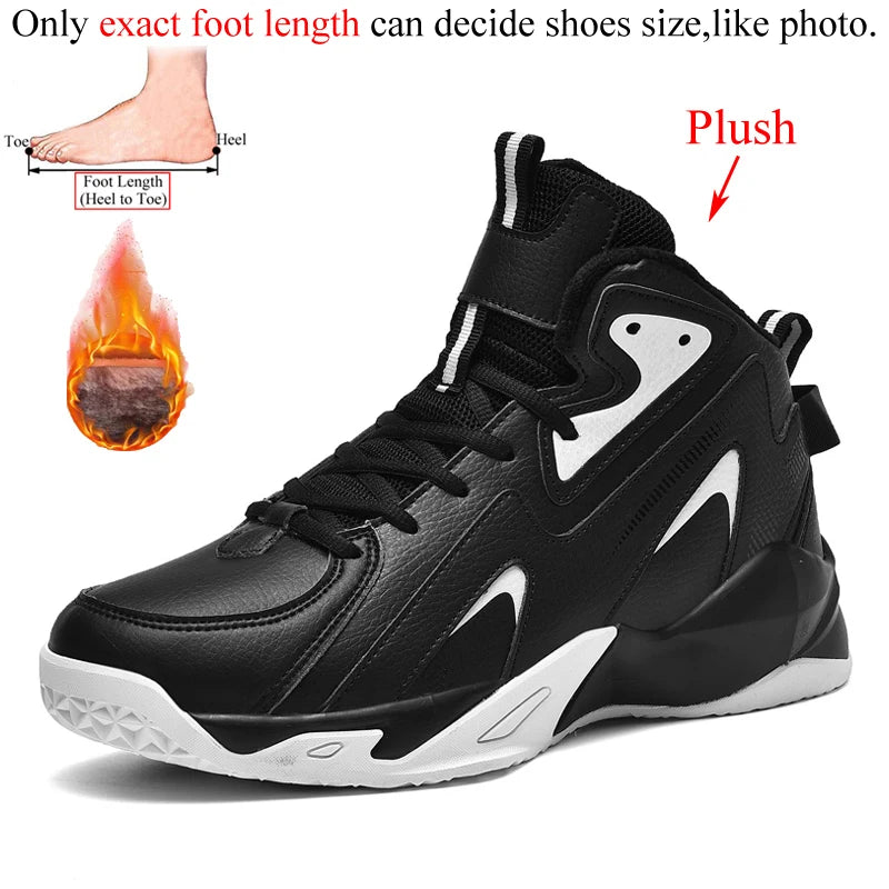 Autumn Winter Men High-Top PU Leather Basketball Shoes in USA