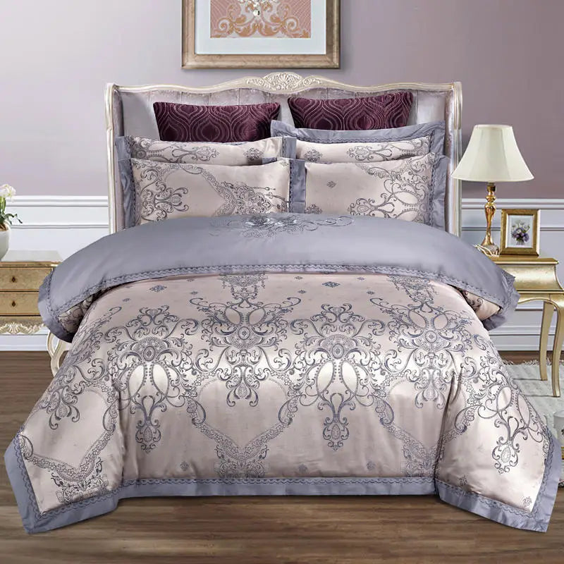 Bedding Sets Floral Grey Pink Comfort Duvet Pillowcase Flat Bed