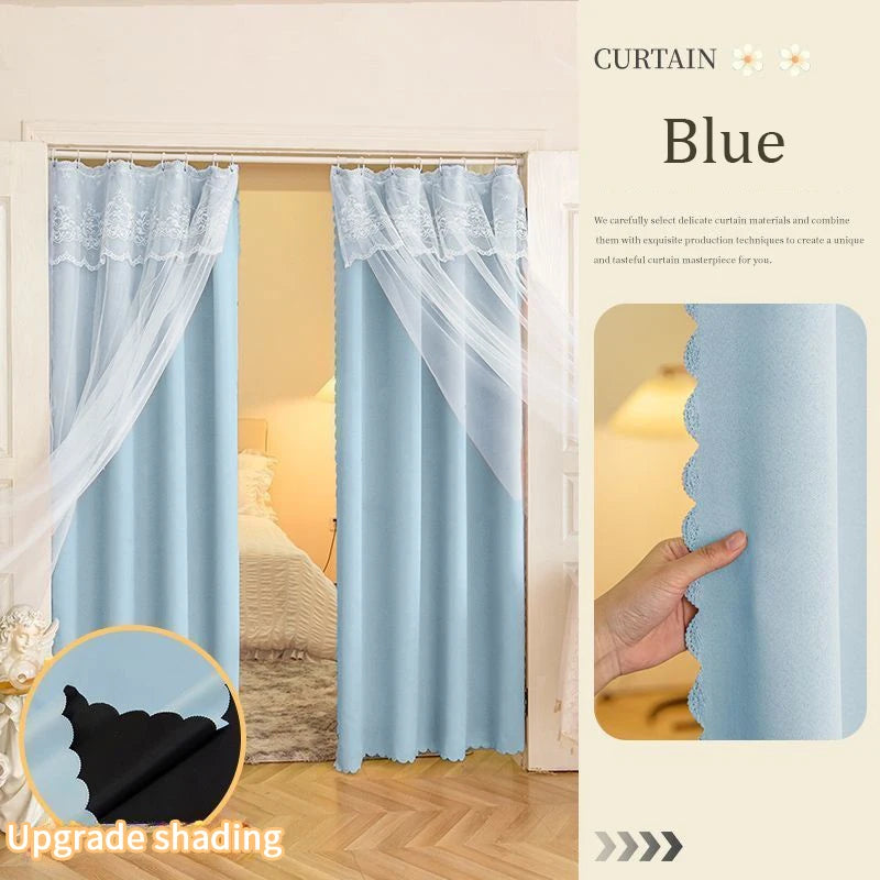 Ins Lace Curtains Window Hanging Curtains Living Room Bedroom in USA.