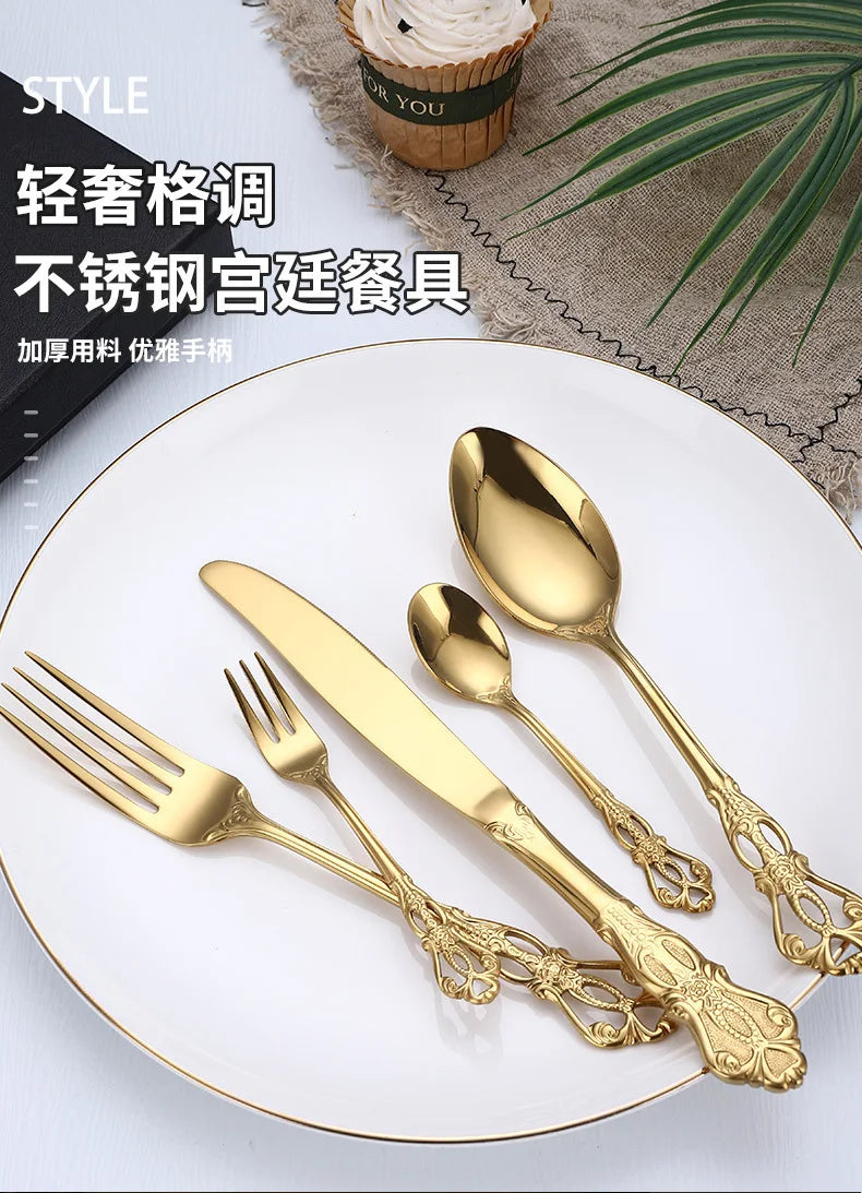 Stainless Steel Flatware Tableware Multi-Color Knife in USA.