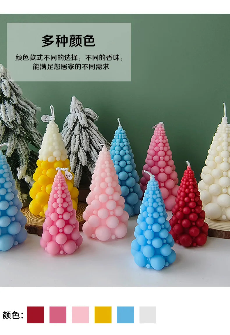 Bubble Ball Christmas Tree Aromatherapy Candle Ins Shooting