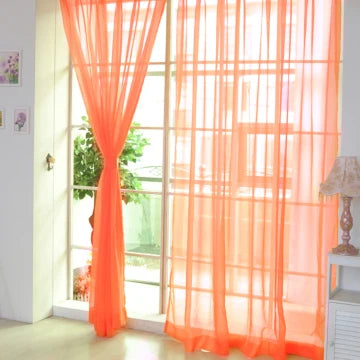 Tulle Curtains The Kitchen Living Room Solid Sheer Curtains in USA.