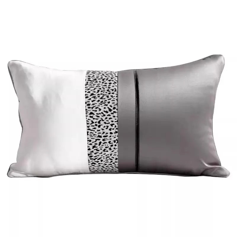 Modern Horse Geometry Jacquard Pillow Covers Luxury Multi-Textured