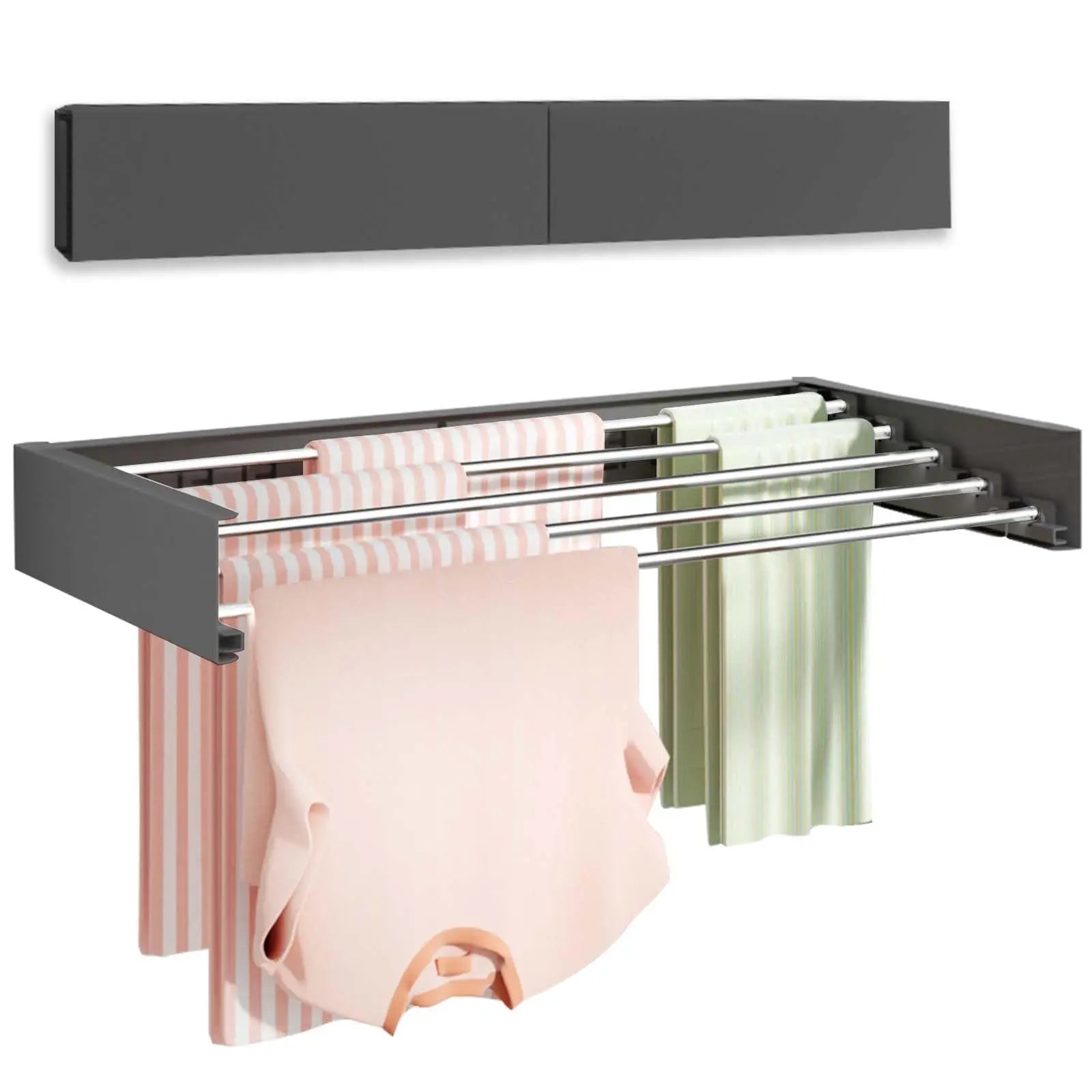 Laundry Drying Rack Collapsible Wall Mounted Clothes IN USA.