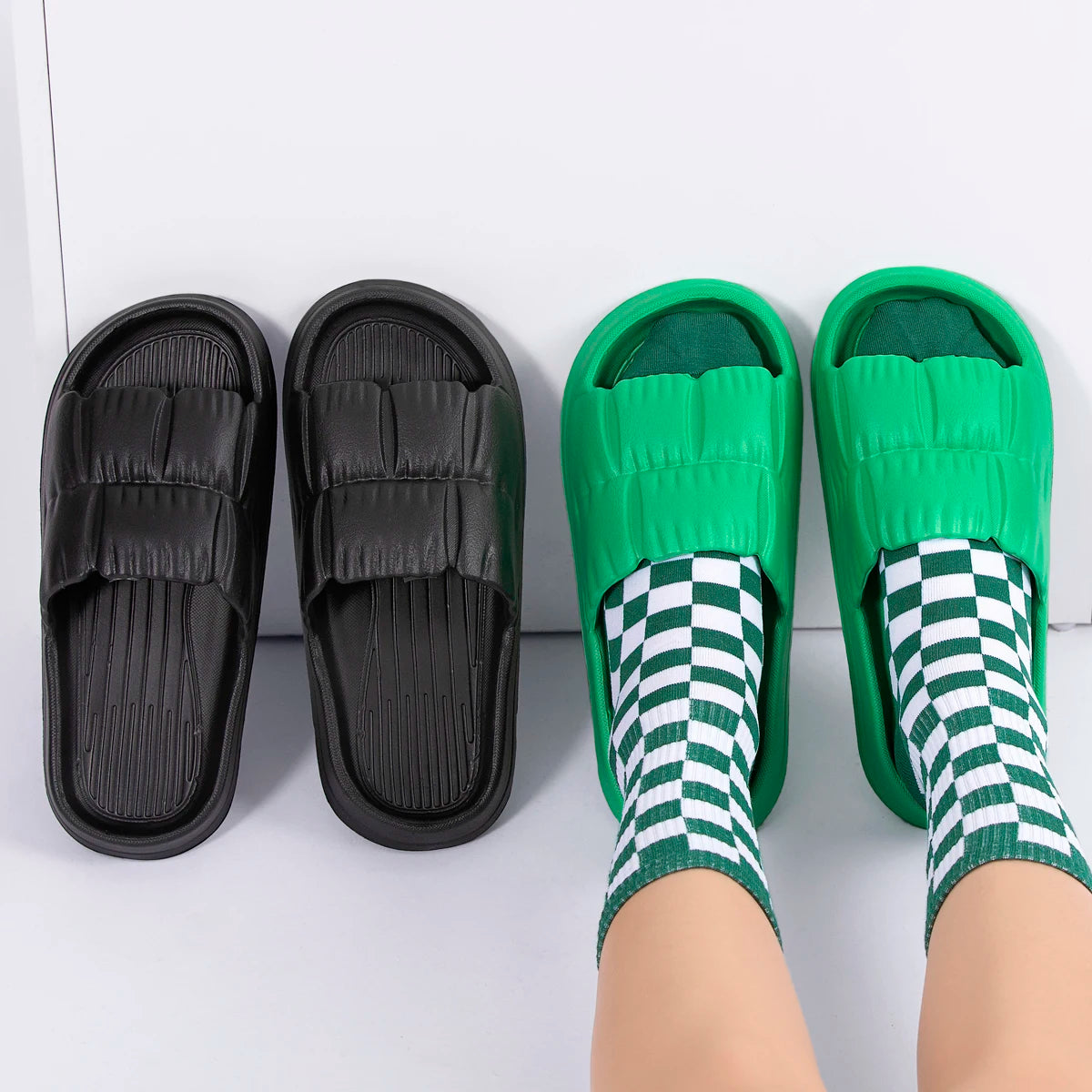 Women Soft Sole Cloud Slippers Thick Platform Indoor Outdoor in USA