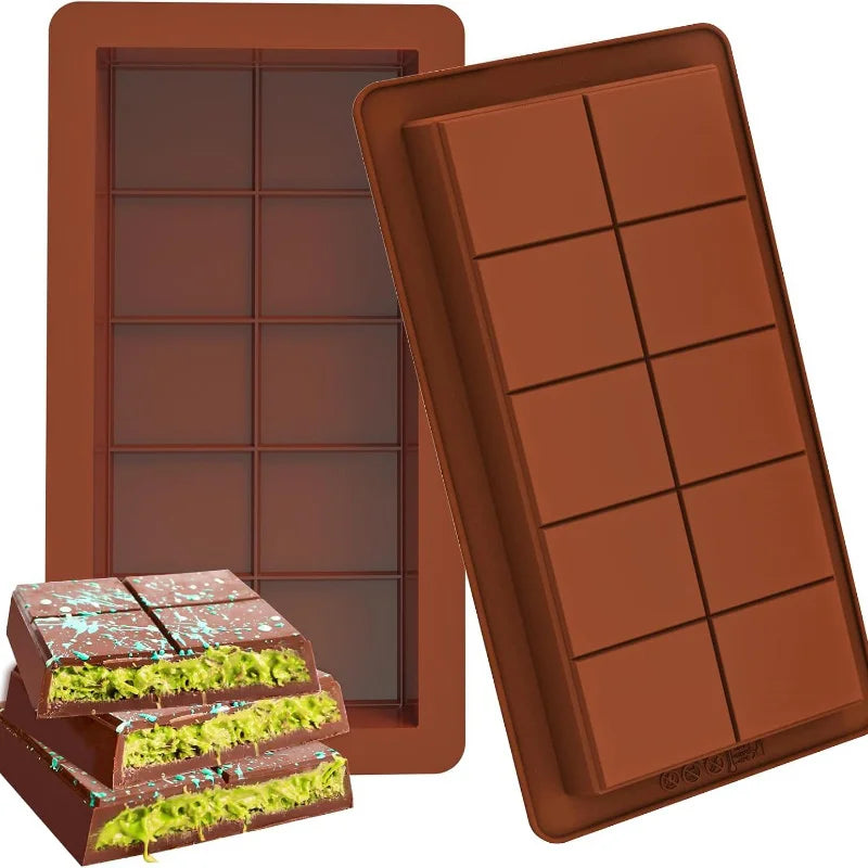 Chocolate Bar Molds Silicone Bars Break Apart Wax Melt in USA