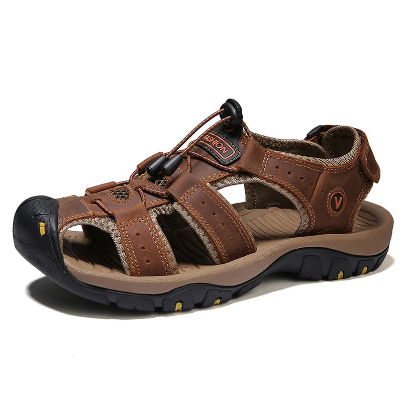 Summer Men Sandals Leather Mens Casual Shoes in USA