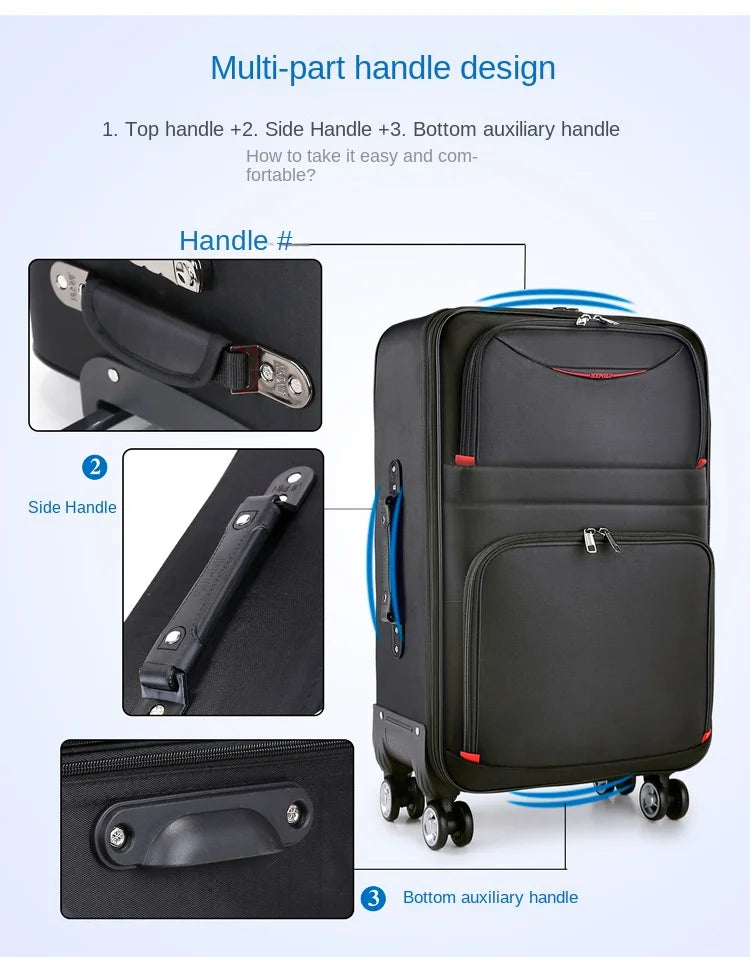 Large capacity Travel Suitcase Trolley Bag in USA