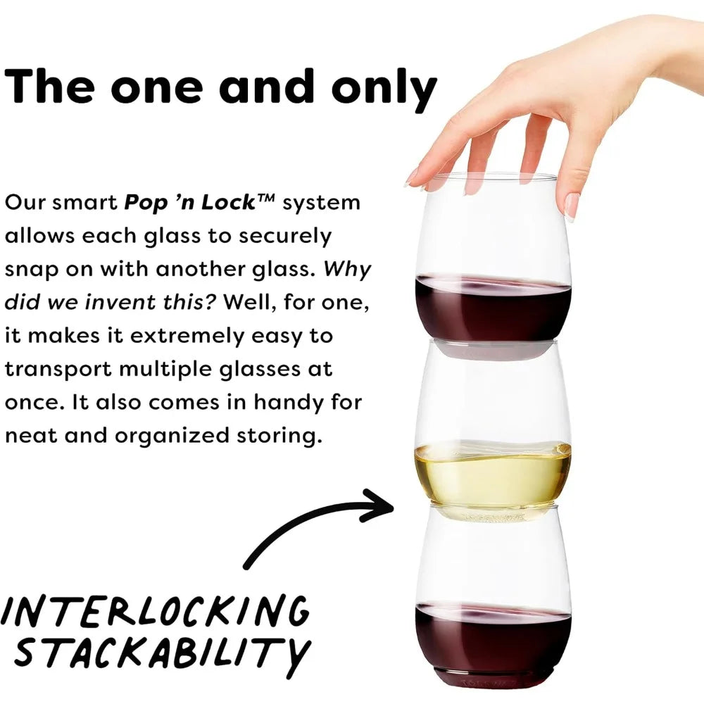 Recyclable Cups Glass Unbreakable & Crystal Clear Plastic in USA.