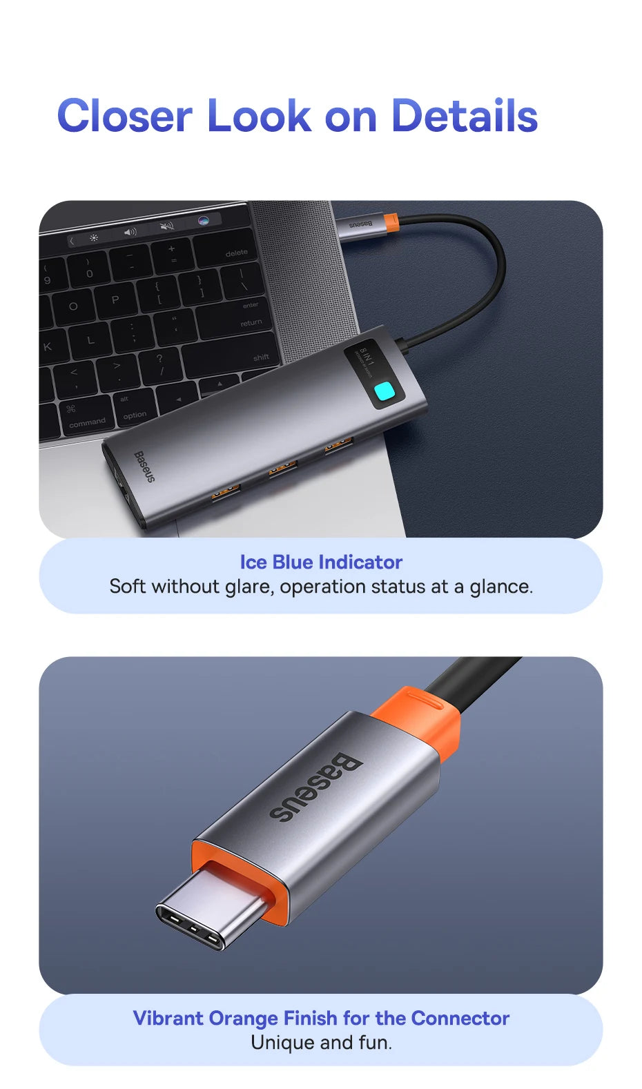 Baseus USB Hub Type C to HDMI-compatible USB IN USA.