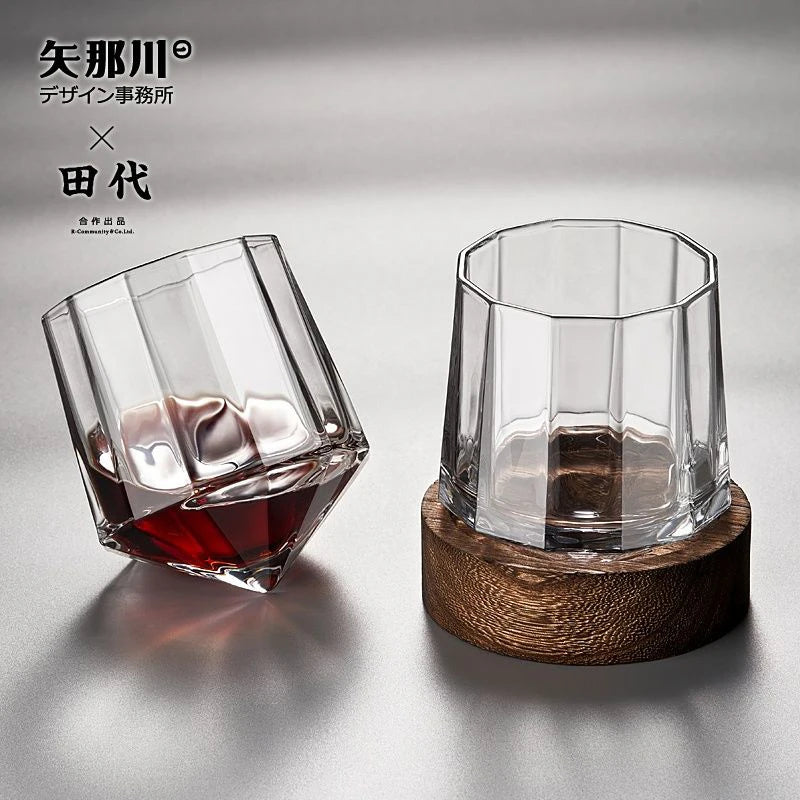 Creative Crystal Shape Glass Transparent Glasses Drinking in USA.