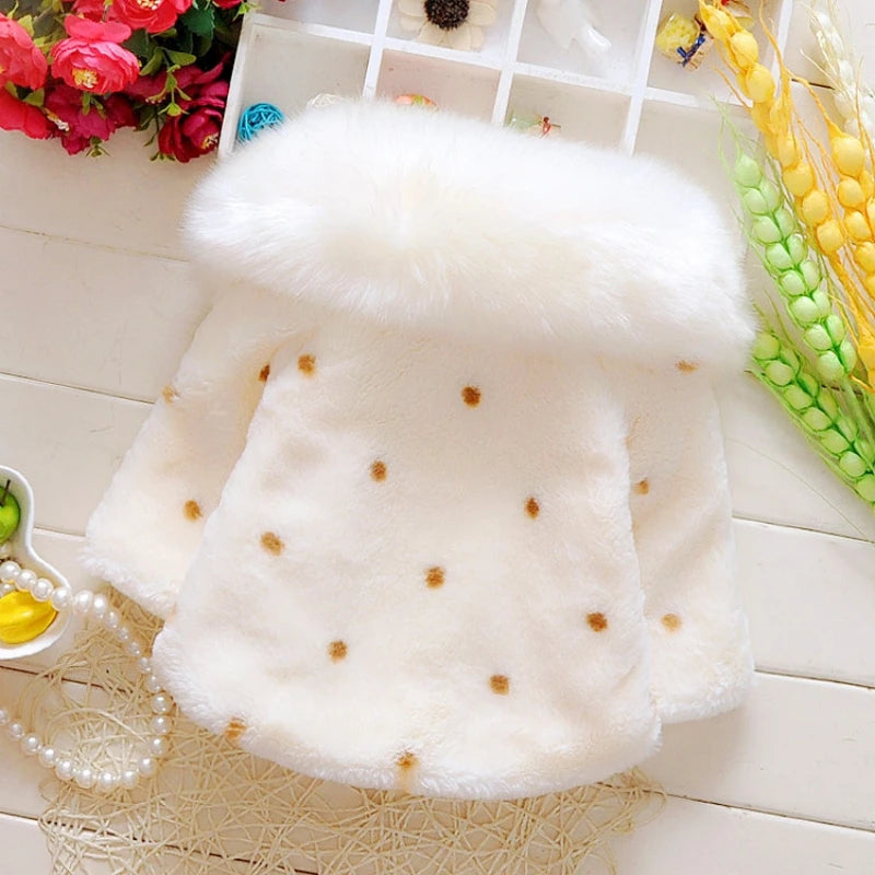 Baby girl clothes winter coat thick warm wool in USA