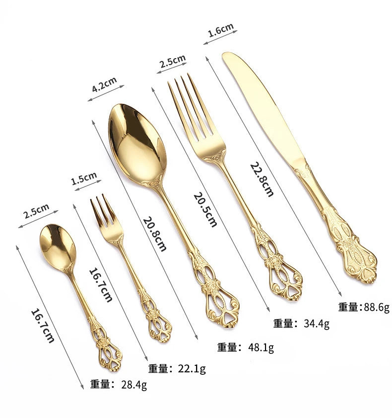 Stainless Steel Flatware Tableware Multi-Color Knife in USA.