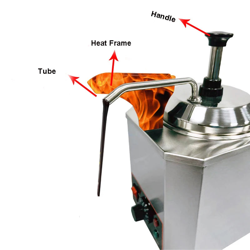 Hot Fudge Nacho Cheese Chocolate Dispenser Warmer in USA