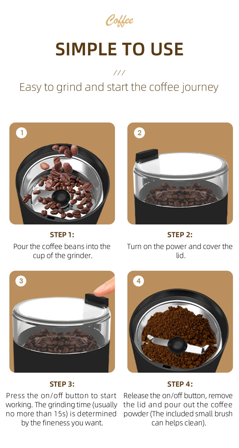 Coffee Grinder Household Multifunctional Coffee Bean IN USA.