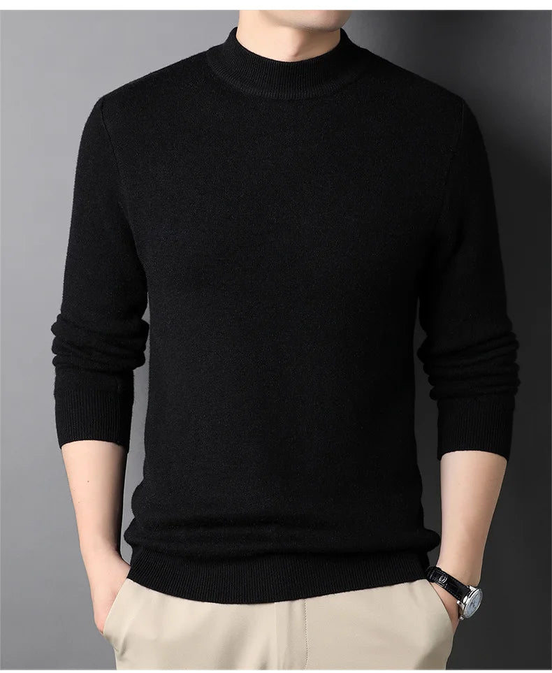 Brand New Men's Cashmere Sweater Half Turtleneck Men IN USA.