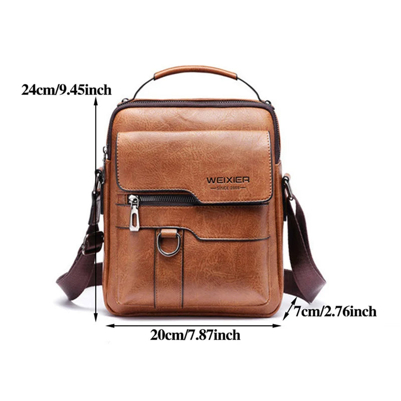 Men's Durable Shoulder Bag High Quality Leather in USA