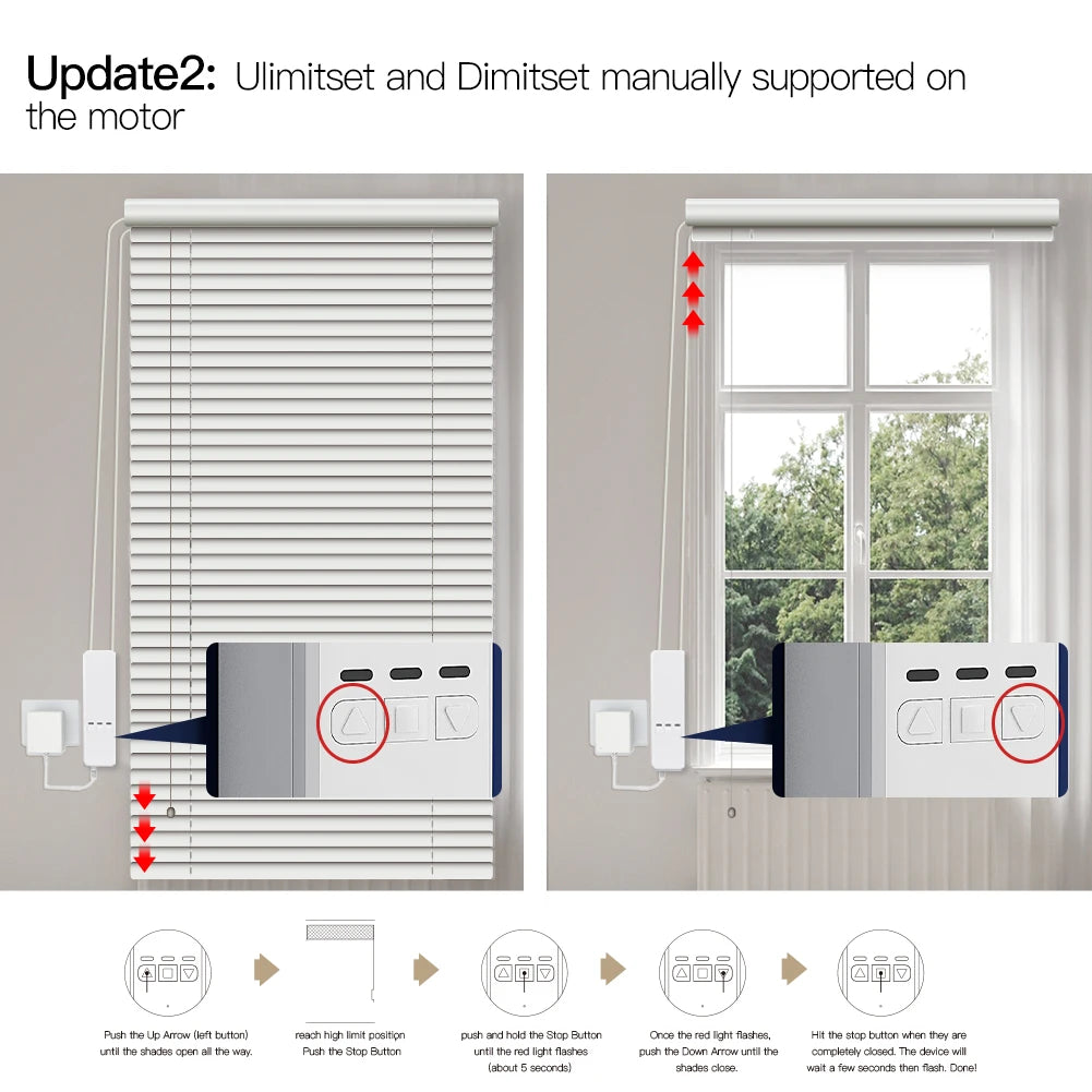 Smart Home WiFi zigbee Remote Control Shade Shutter in USA.