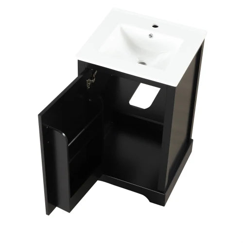 FENGSHUO Simplicity Black Bathroom Vanity With Sink Bathroom in USA.