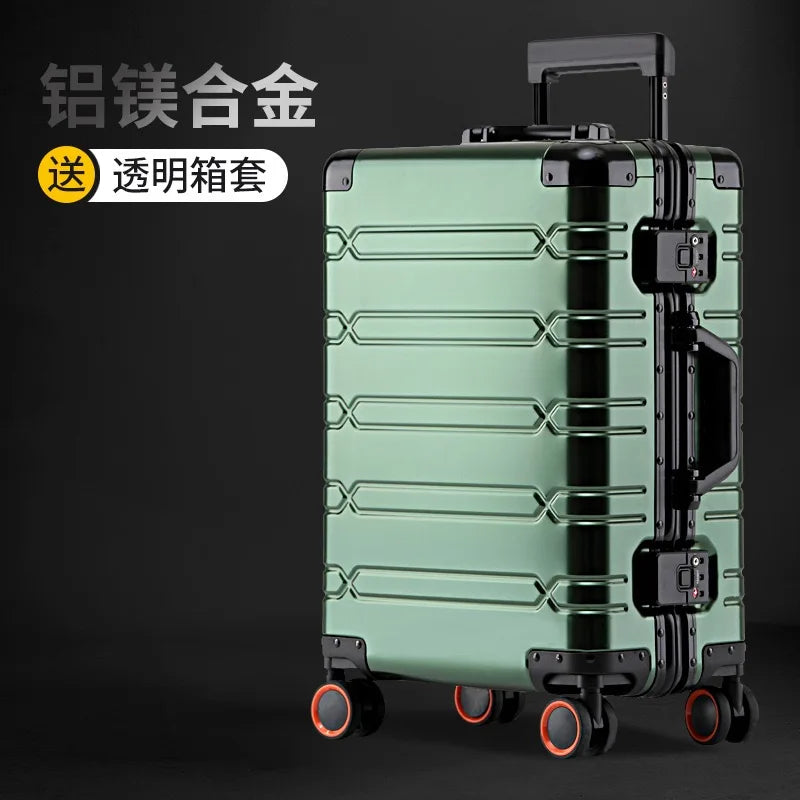 Aluminium Suitcases Wheeled Trolleys Business Trip in USA