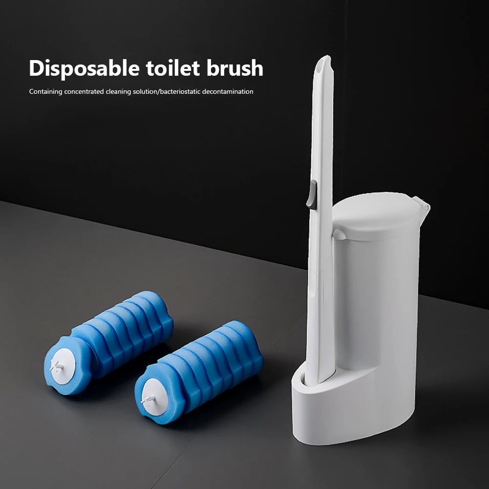 Wall-mounted Disposable Toilet Brush Cleaner