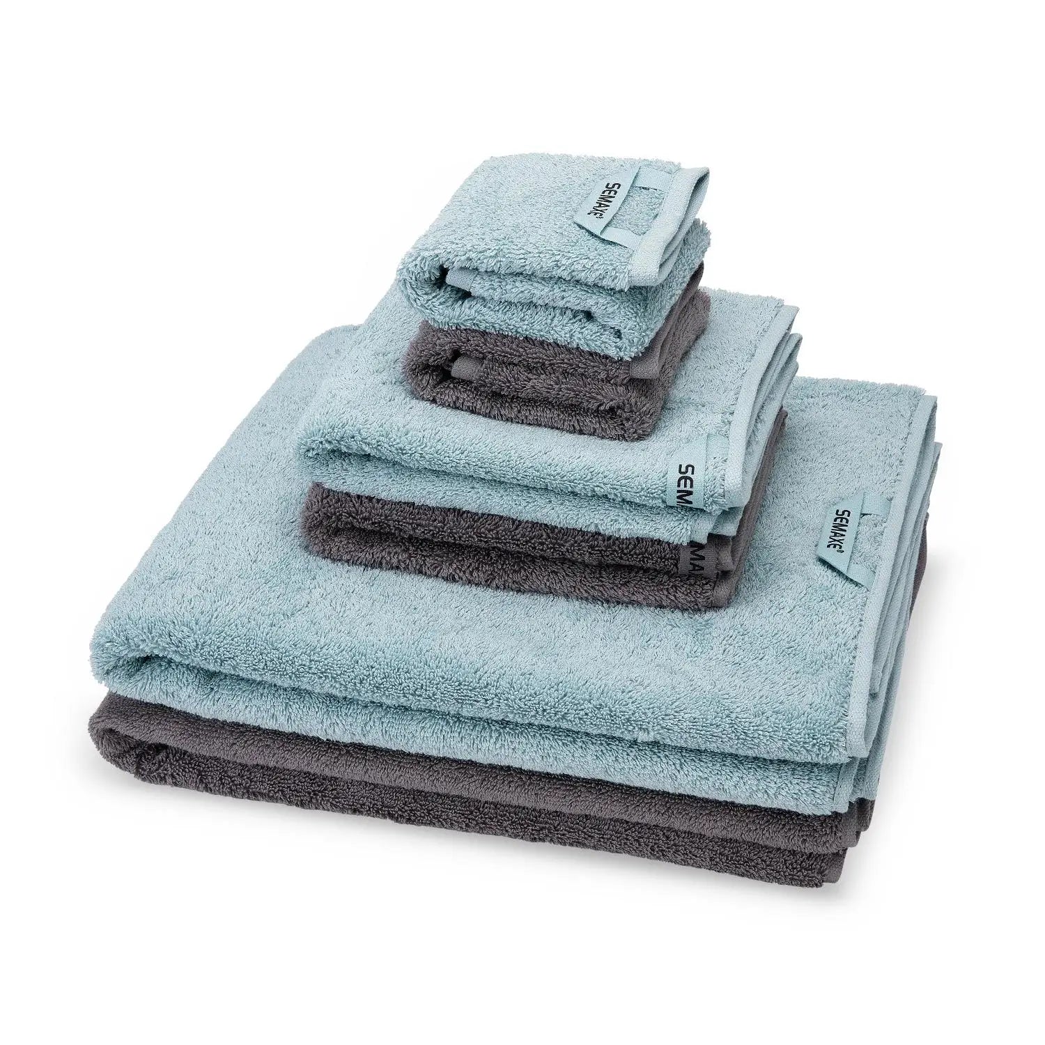 SEMAXE Bath Towels Set,2 Large Bath Towels,2 Hand