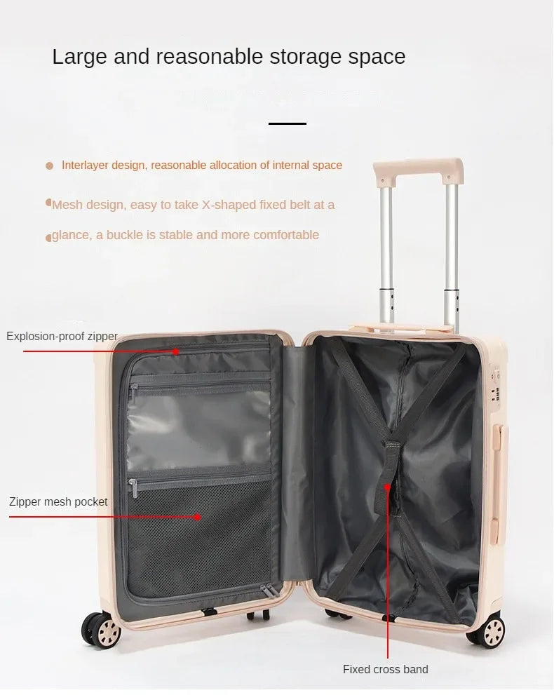 Candy Color Rolling Luggage Travel Suitcase Fashion in USA