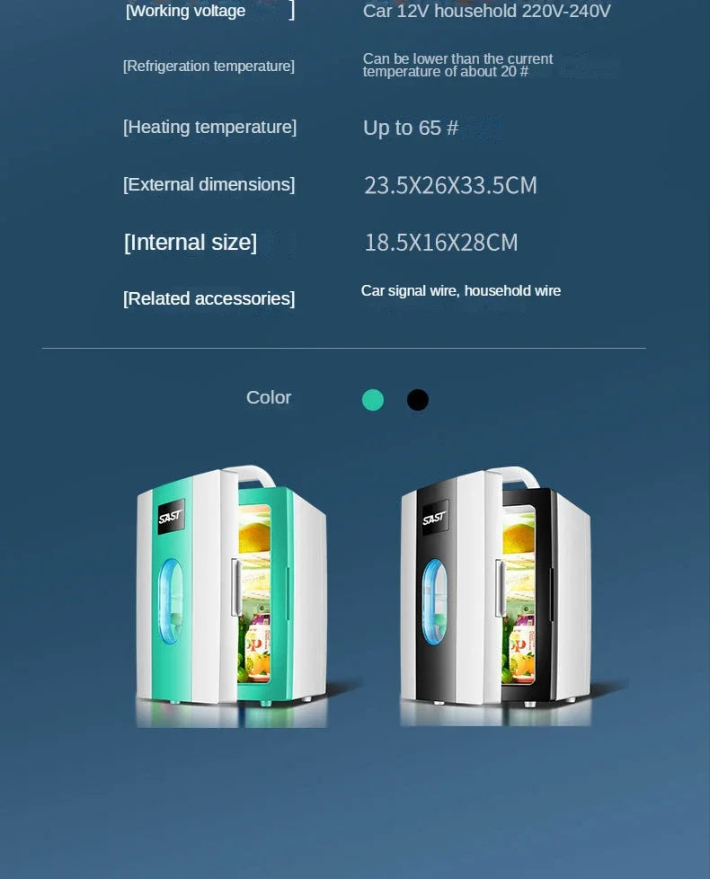 Small car refrigerator refrigeration student dormitory IN USA.