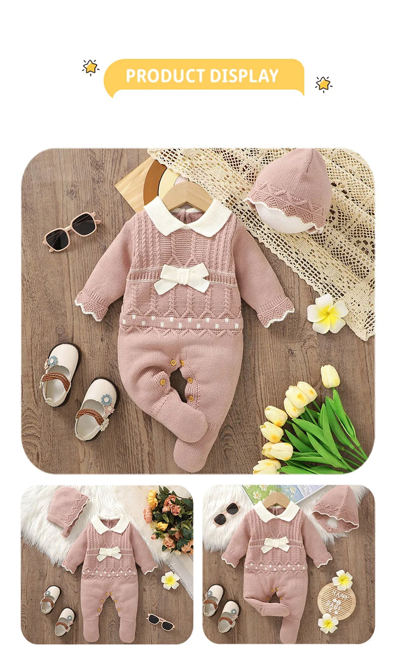 Jumpsuit Long Sleeve Cute Bow Toddler Clothes in USA