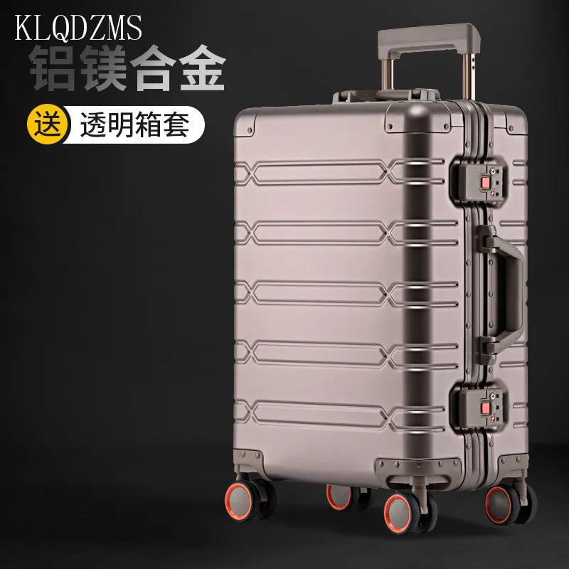 Aluminium Suitcases Wheeled Trolleys Business Trip in USA