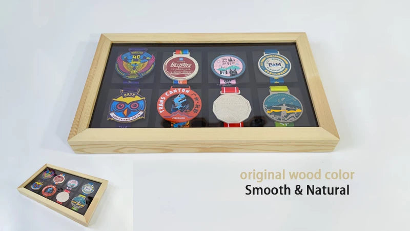 Rustic Wood Frame， Marathon Medal Display Frame IN USA.