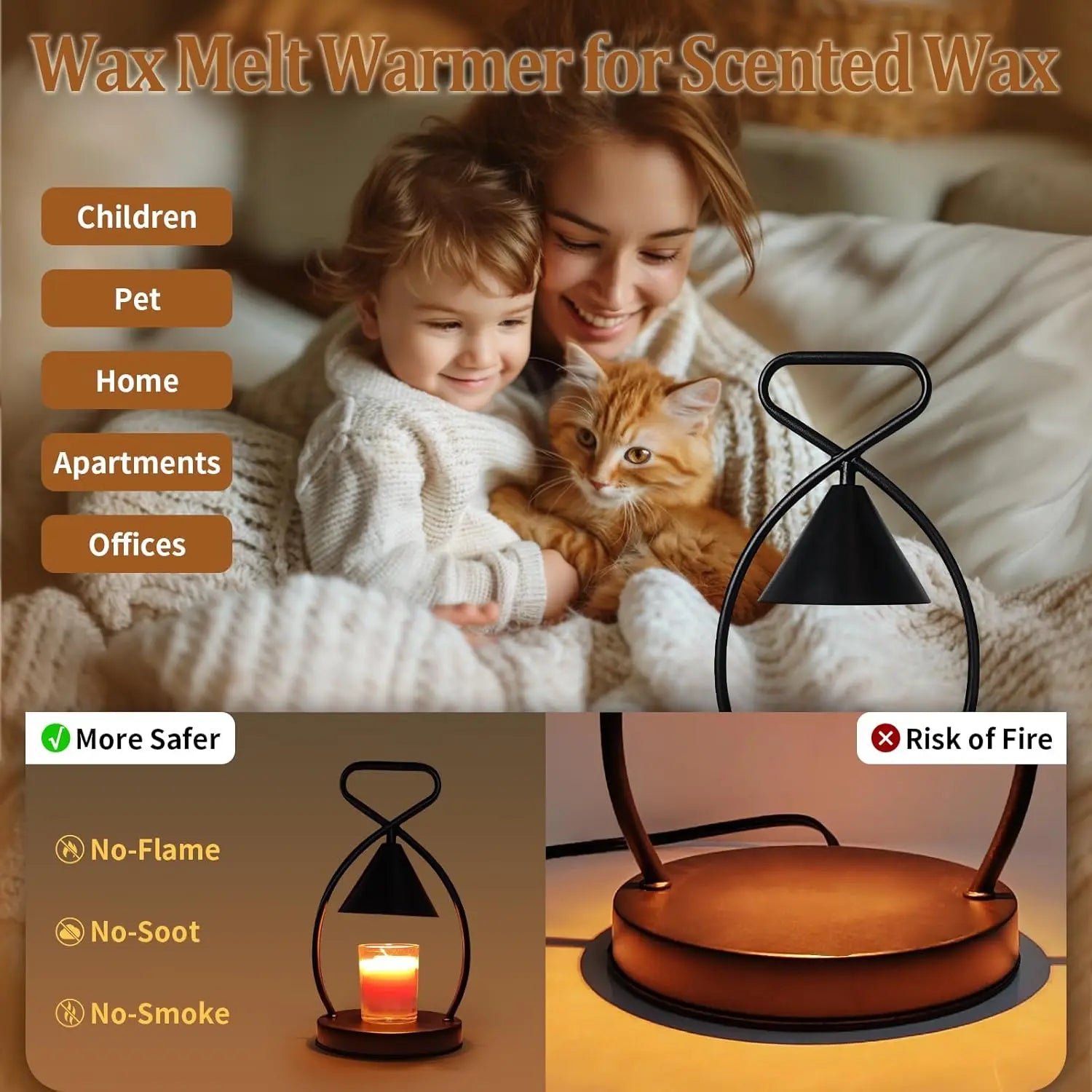 Nordic Creative Styling Aromatherapy Wax Melting Lamp