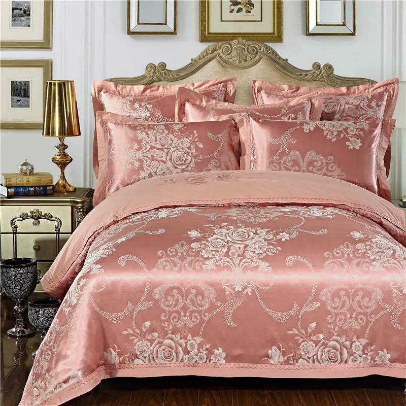 Bedding Sets Floral Grey Pink Comfort Duvet Pillowcase Flat Bed