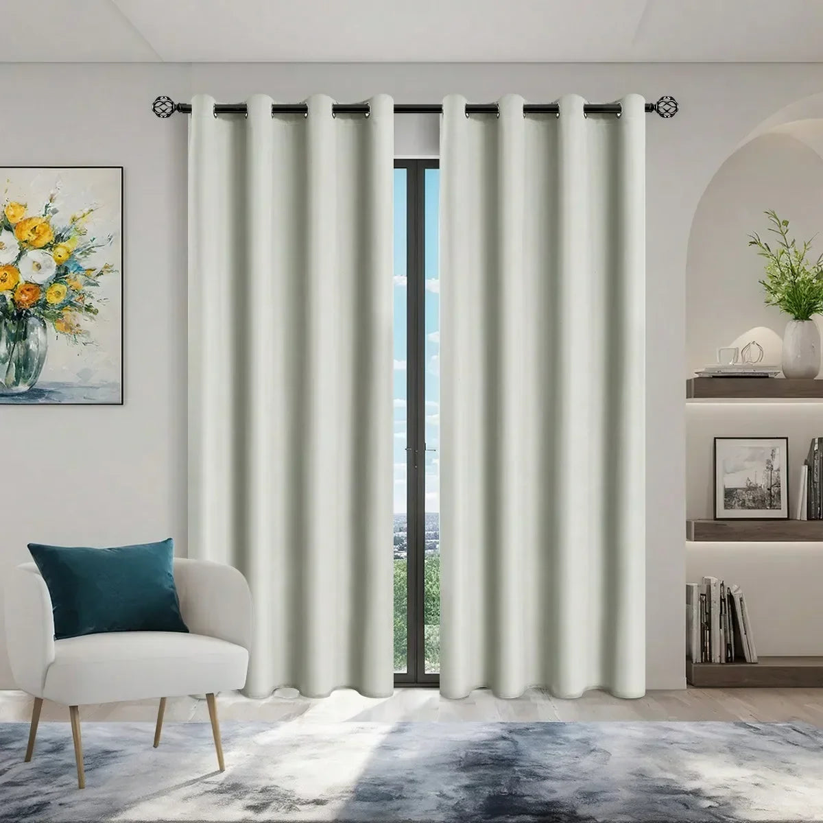 Blackout Curtains Grommets, Total Privacy Drapes Bedroom, in USA