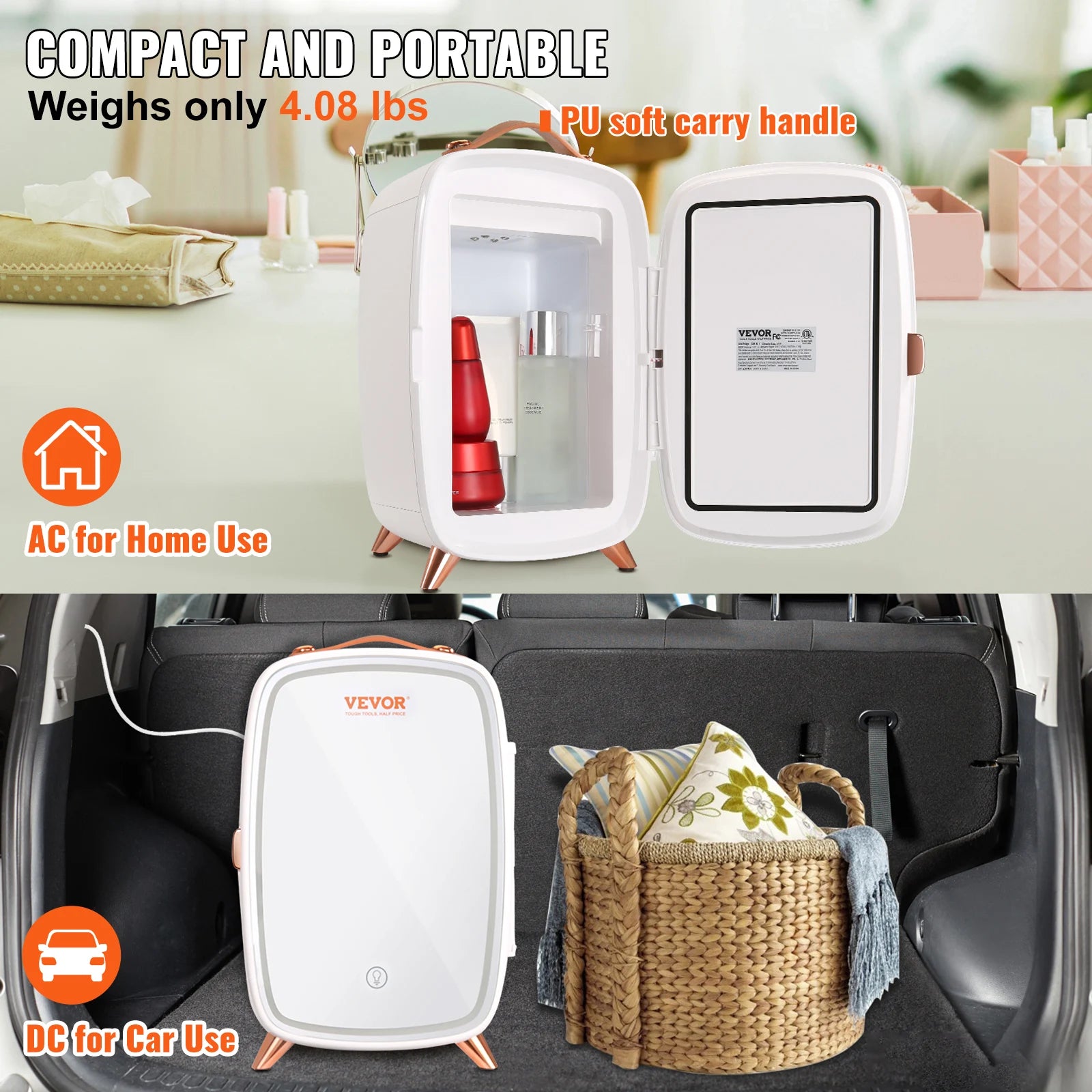 Mini Cosmetics Fridge Electric Refrigeration IN USA.