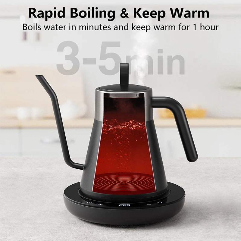 CROWNFUL Gooseneck Electric Kettle Smart Variable IN USA.