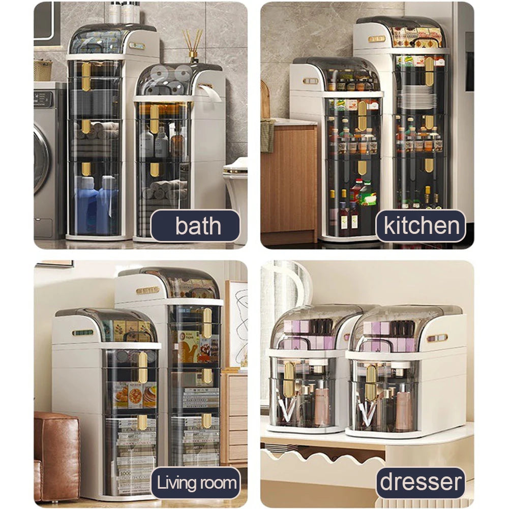 Bathroom Storage Cabinet Narrow Cabinet Storage Waterproof